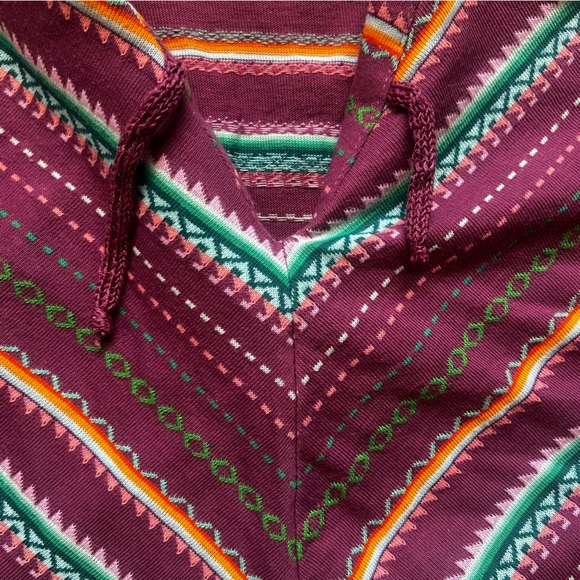 Vintage 60s 70s Pandora Scotchkin Stripe Collared Boho Eclectic Top - Picture 9 of 12